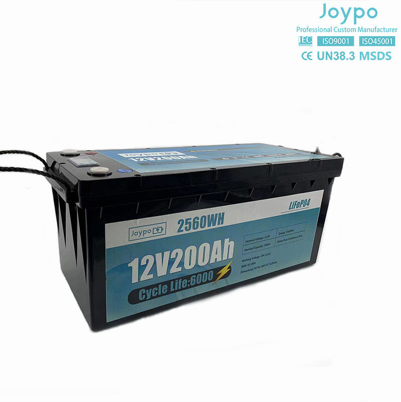RV Camper Lang Leven LFP Lifepo4 Batterij 12V 24V 100Ah 200Ah Met Smart BMS