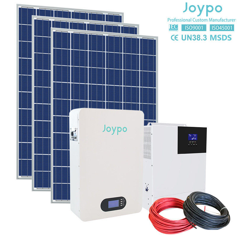 Home Zonne-energie Muurbatterij 51.2V 5KWH LiFePO4 Batterij Met Smart BMS En Display