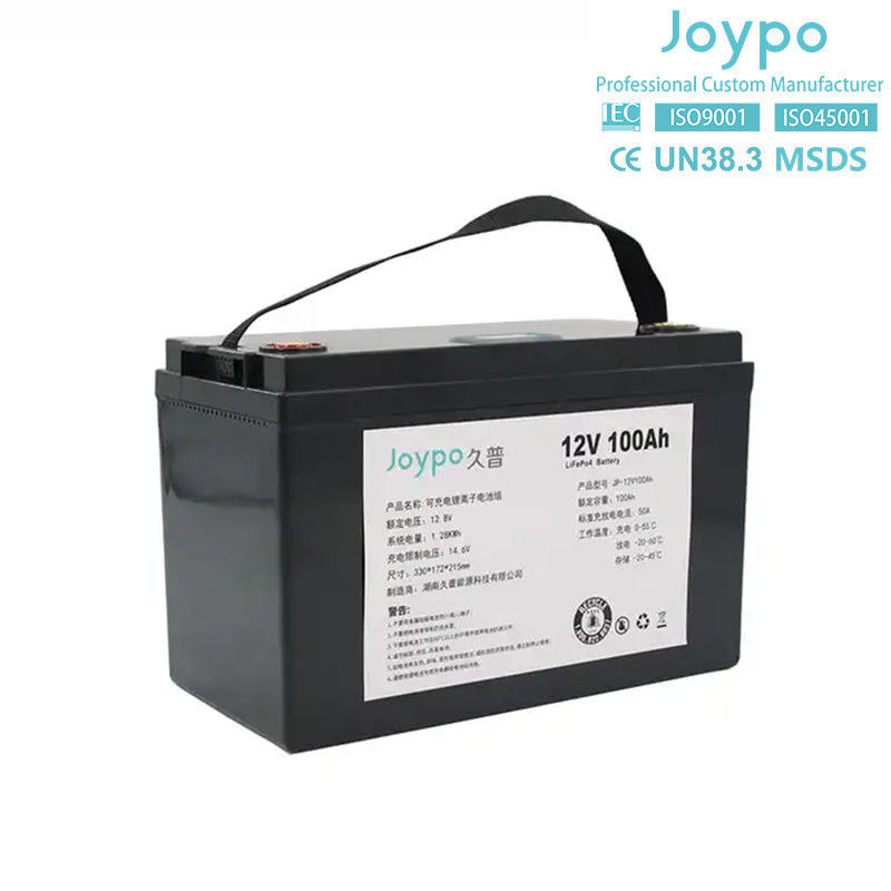 Diepe cyclus Lifepo4 Marine Lithiumbatterij 12.8V 100Ah IP67 waterdicht voor boot