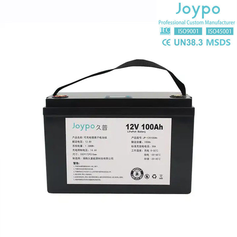 Diepe cyclus Lifepo4 Marine Lithiumbatterij 12.8V 100Ah IP67 waterdicht voor boot