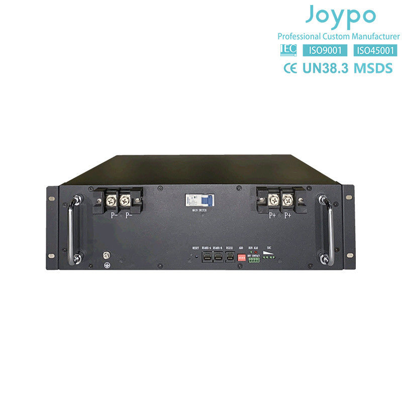 Rack Mount Solar Storage Lithiumbatterij Diepe cyclus 51.2V 100Ah Lithiumbatterij