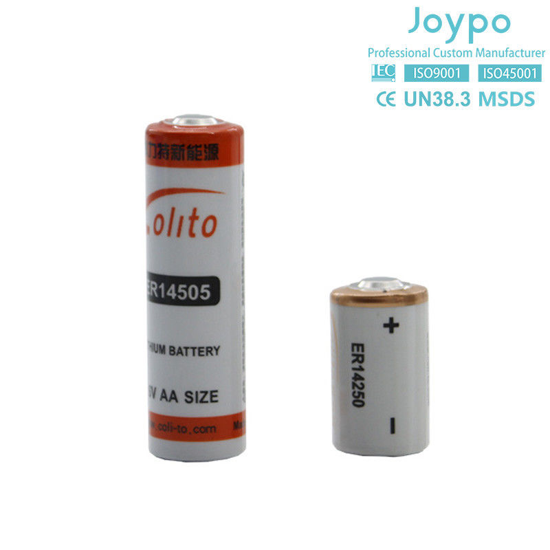 Eenmalige ER14250-lithiumbatterie 3.6V 1.2Ah-lithiumcel voor elektriciteitsmeter