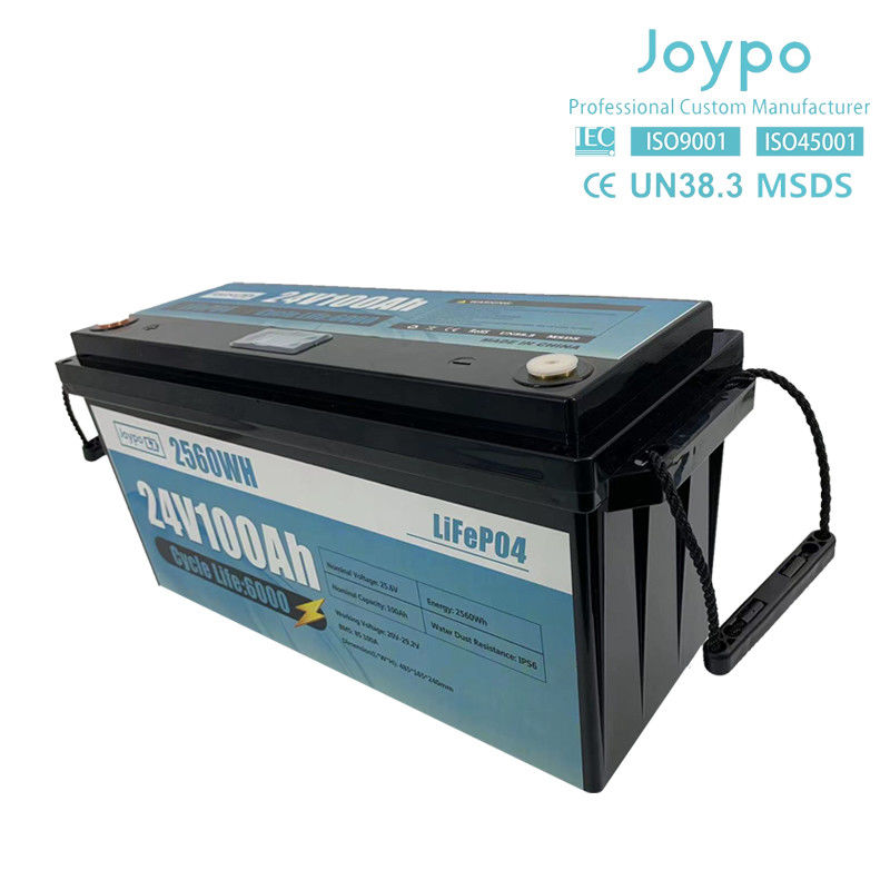 RV Camper Lang Leven LFP Lifepo4 Batterij 12V 24V 100Ah 200Ah Met Smart BMS