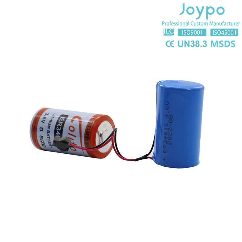 ER34615M Lithium Thionyl Chloride batterij 3.6V 14500MAh Niet-oplaadbare spiraalvormige