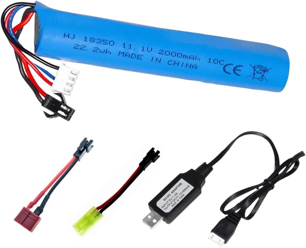 3S 11.1V 2000mAh Li-ion batterij voor elektrische watergel ballen blaster speelgoed pistool