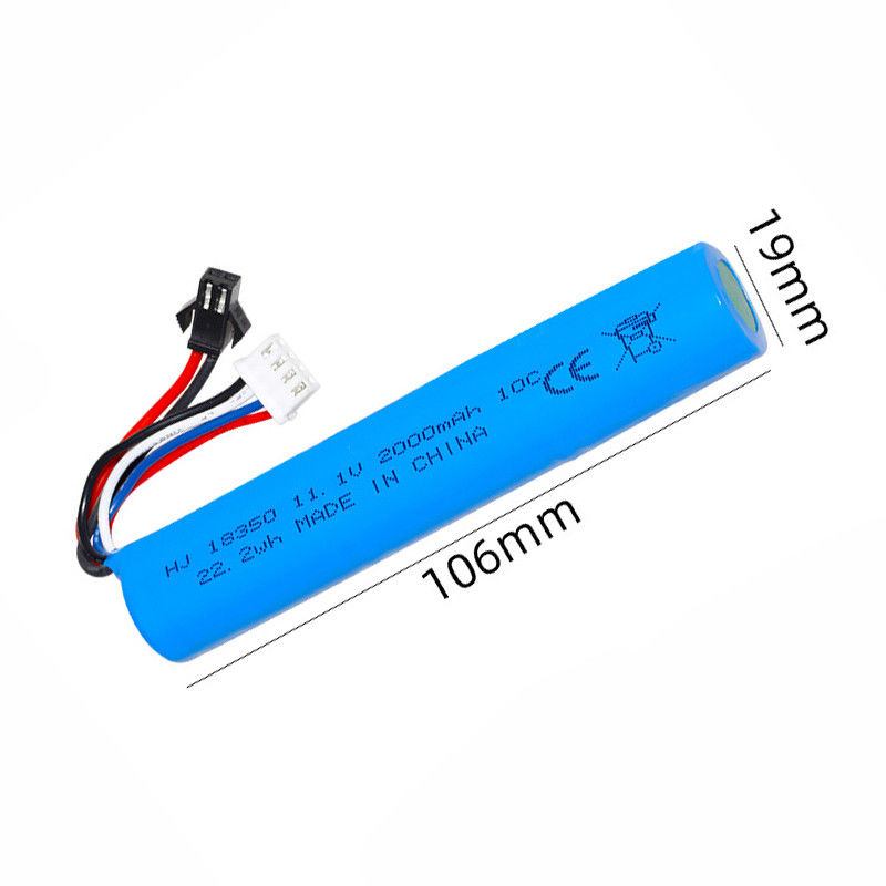 Li-ionbatterij met een hoge capaciteit voor Airsoft-geweren Splatter Ball Gun Battery 11.1V 2000mah