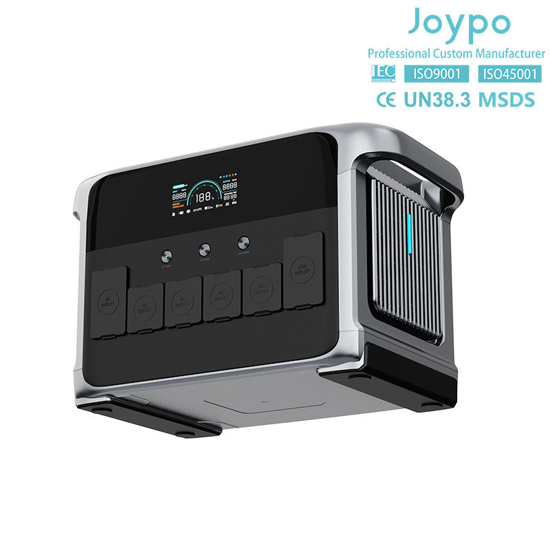 2400W draagbare zonne-energiegenerator Home back-up UPS met snellaad USB en LED-licht